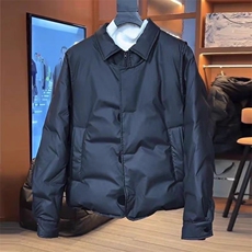 (网图)轻奢白鸭绒羽绒服休闲假两件拼接防寒保暖短313B-2300-P170，男装羽绒服，星座313B