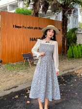 碎花连衣裙，女装连衣裙，安玖拉
