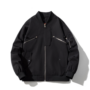 现货 2色秋冬带帽可拆卸飞行服外套棉服夹克图片