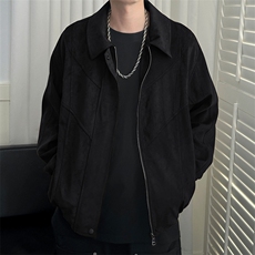现货新款鹿皮绒夹克外套男宽松休闲日系短款上衣A351-AJ2599-P115，男装夹克，电商A351