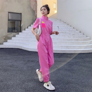 时尚潮流夏季宽松显瘦工装连体裤女图片