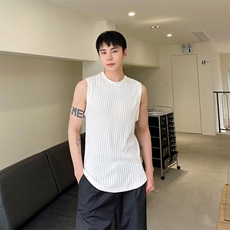 夏季新款纯色背心男潮牌痞帅T恤A345-261-P55，男装背心/马甲，电商A345