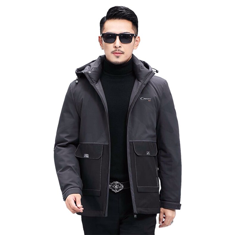羽绒服男连帽冬季厚款外套时尚百搭潮流休闲保暖KCN21013-81-P275,男装羽绒服,电商B212（原钱塘6029）