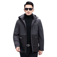 羽绒服男连帽冬季厚款外套时尚百搭潮流休闲保暖KCN21013-81-P275，男装羽绒服，电商B212（原钱塘6029）