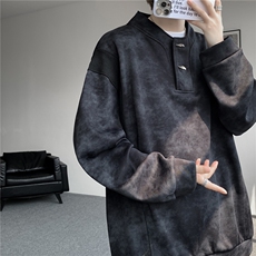 WY10175特P42现货春季新款螺纹拼接高质量连帽大码卫衣上衣男，男装卫衣，电商A059