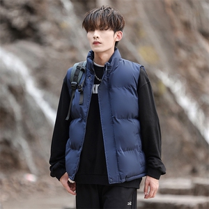 加厚立领冬季男士棉马甲潮流休闲纯色棉背心大码A266-MJ204-P30图片