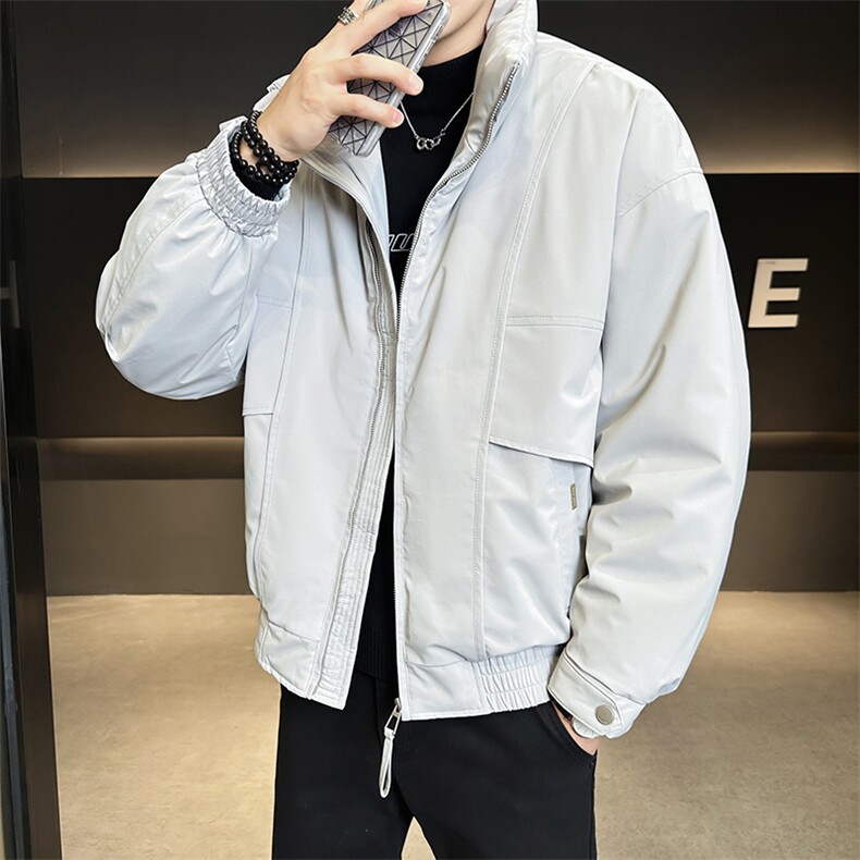 90新标防风抗寒立领羽绒服时尚休闲帅气工装鸭绒服YR6090-P269,男装羽绒服,电商D342