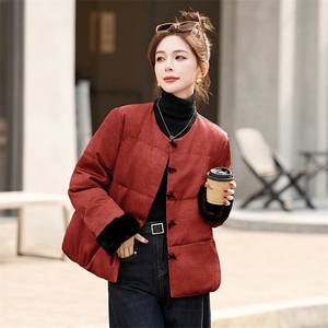 2024年冬季新款白鸭绒短款羽绒服图片