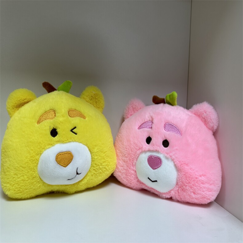 呆萌熊头，盛润毛绒玩具