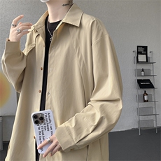 CS1159-特P33控58秋季潮流大码拼接高级感痞帅衬衫宽松外套男，男装衬衫，电商A059