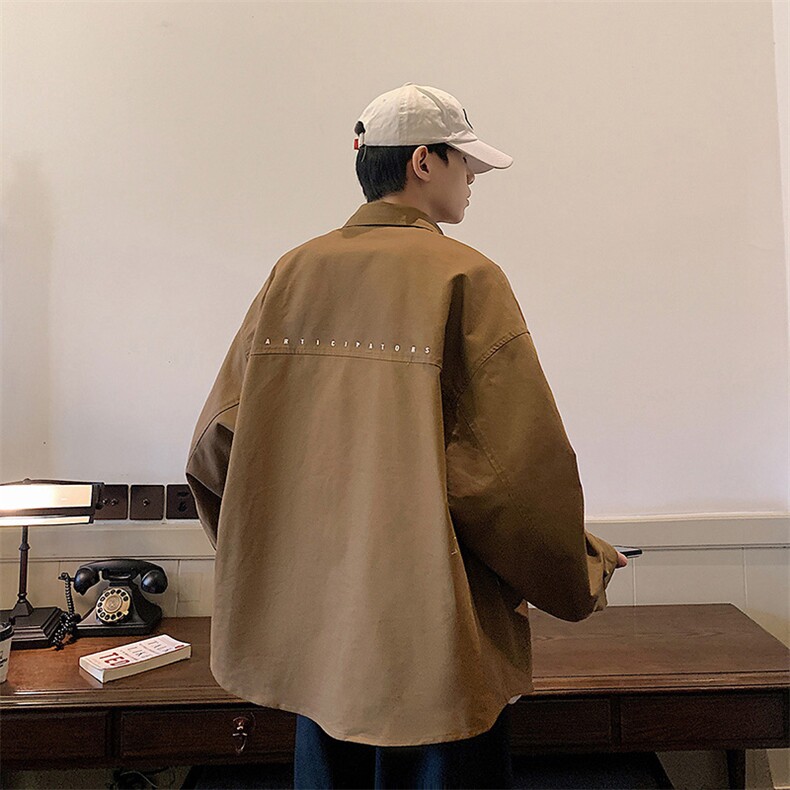 潮牌高街休闲上衣潮流宽松衬衫A161-JN1020-P53,男装衬衫,电商A161