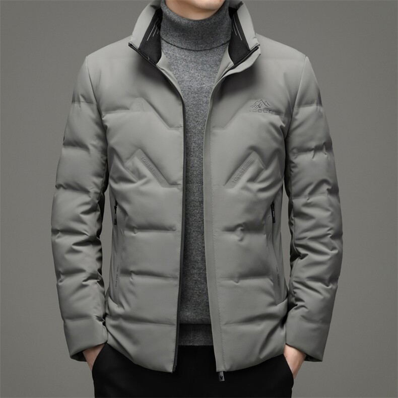 90%白鸭绒羽绒服男士立领冬季新款宽松保暖休闲外套潮HB1808-P250，男装羽绒服，电商B212（原钱塘6029）