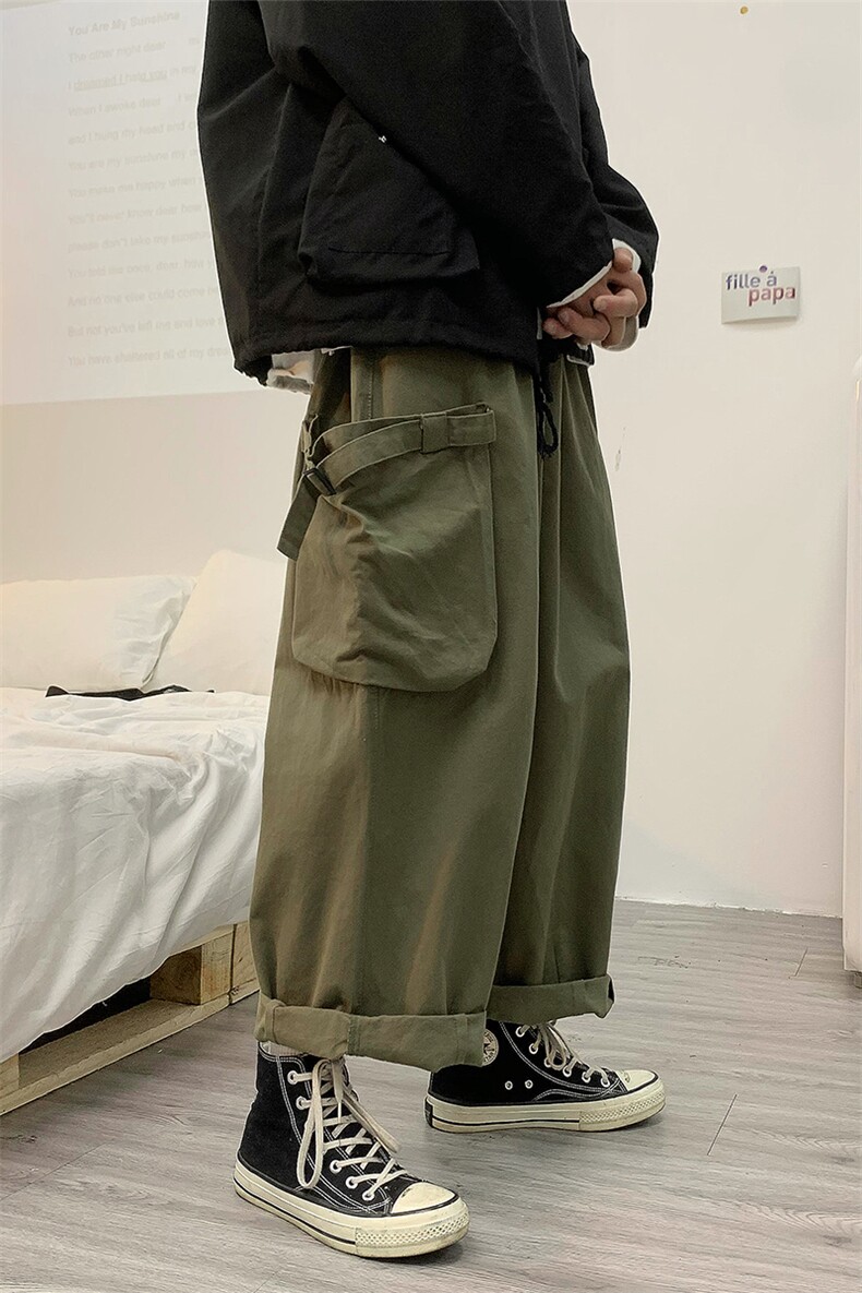 2025秋季装男女款ins潮中性风宽松大筒束脚裤休闲裤K442/P55,男装休闲裤,星座608A