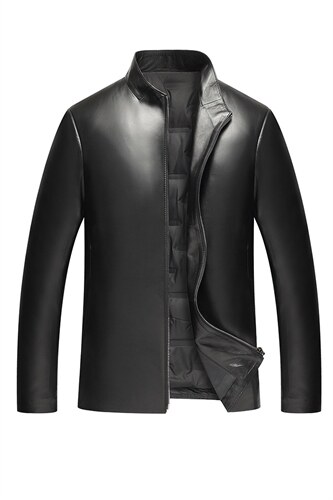 J97825加厚立领绵羊皮羽绒服男士外套皮衣冬季皮P650，男装皮衣，电商B360