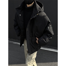 MF07-特P98保暖棉衣男冬季新款港风宽松连帽加厚棉服，男装棉衣，电商B327