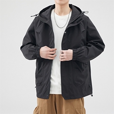 新款现货户外连帽夹克男冲锋衣外套JK813-P80，男装夹克，星座1204-3