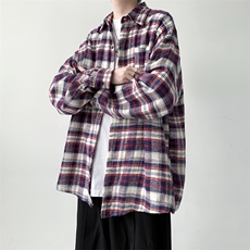 现货宽松格子衬衫男KD611-P4568，男装衬衫，电商D312-1