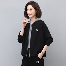 2023年秋季新款潮韩版棒球服女宽松显瘦百搭短外套女士短款开衫棉，女装短外套，简韵佳