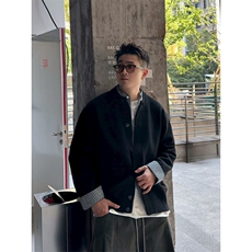 网图现货高品质毛衣针织衫假两件开衫秋秋季针织衫特P78，男装针织衫/毛衣，电商D205
