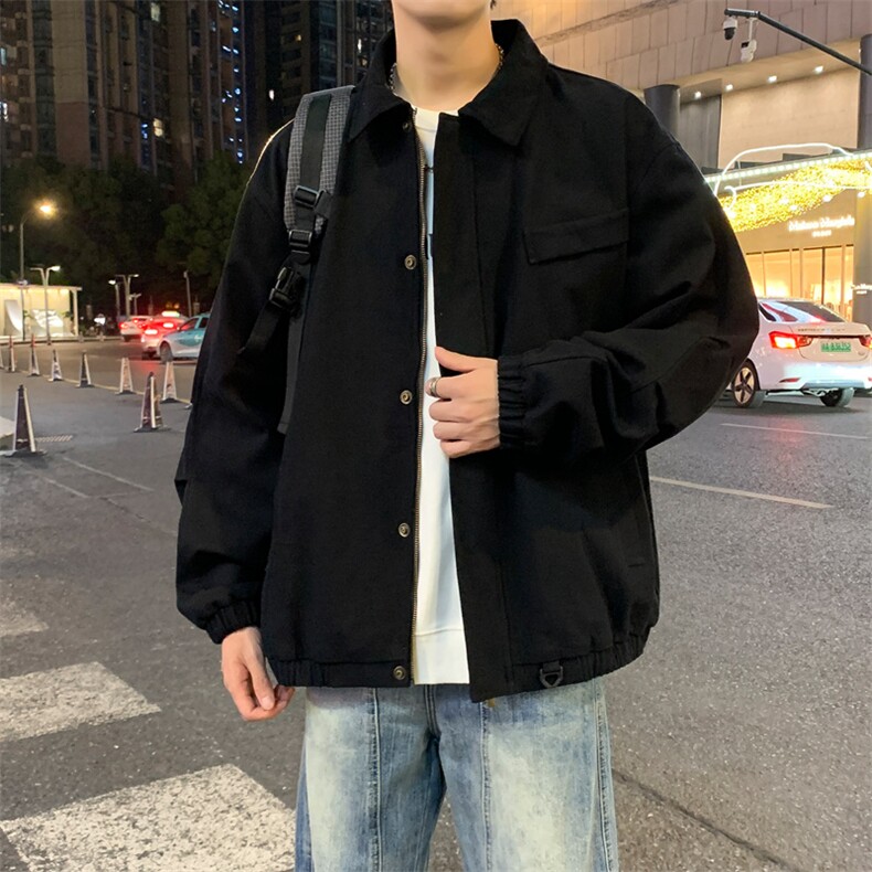 美式复古翻领外套男士秋季新款休闲高端行政夹克JK02560-P85,男装夹克,星座308B-2