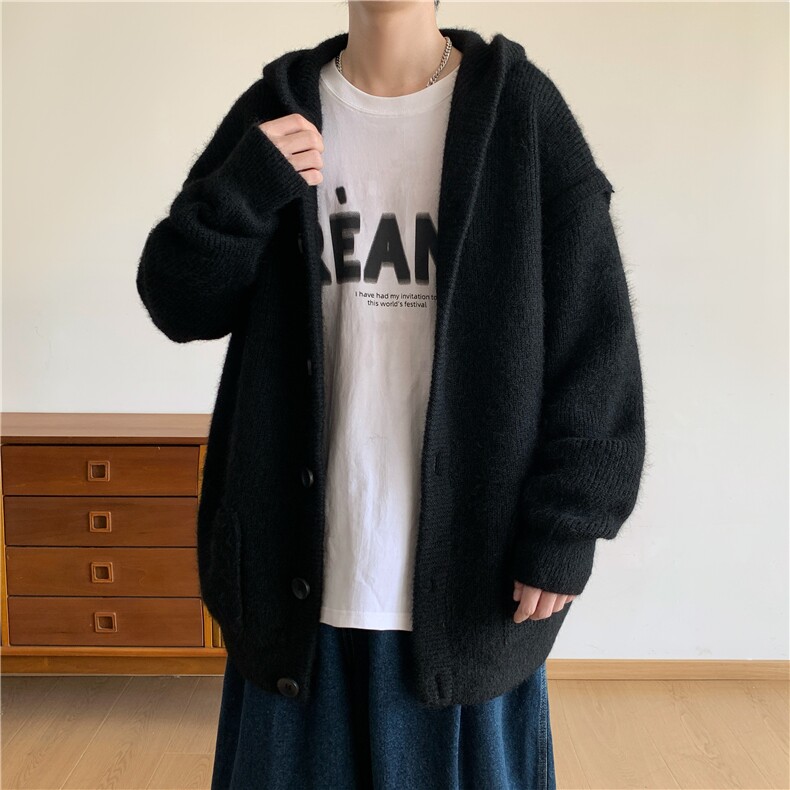 现货高品质连帽加厚羊毛针织衫外套毛衣开衫W8601-特P75,男装针织衫/毛衣,星座1212