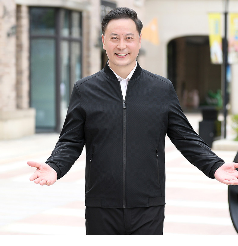 NN9953钱塘2020-3春秋薄款商务休闲百搭中年男士夹克外套P62图片