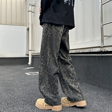 2025GK24723加绒外景大码美式豹纹牛仔裤M-5XGK241013-特P50，男装牛仔裤，电商A022