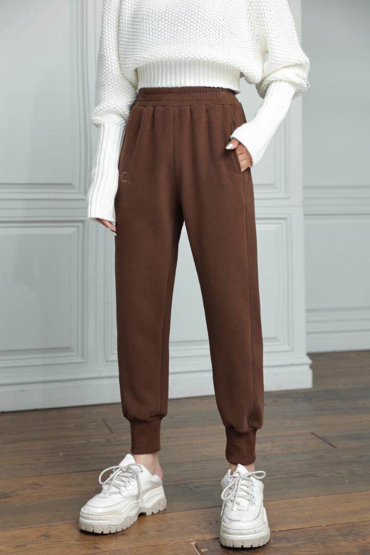 加绒卫裤，女装休闲裤，迈赫俪