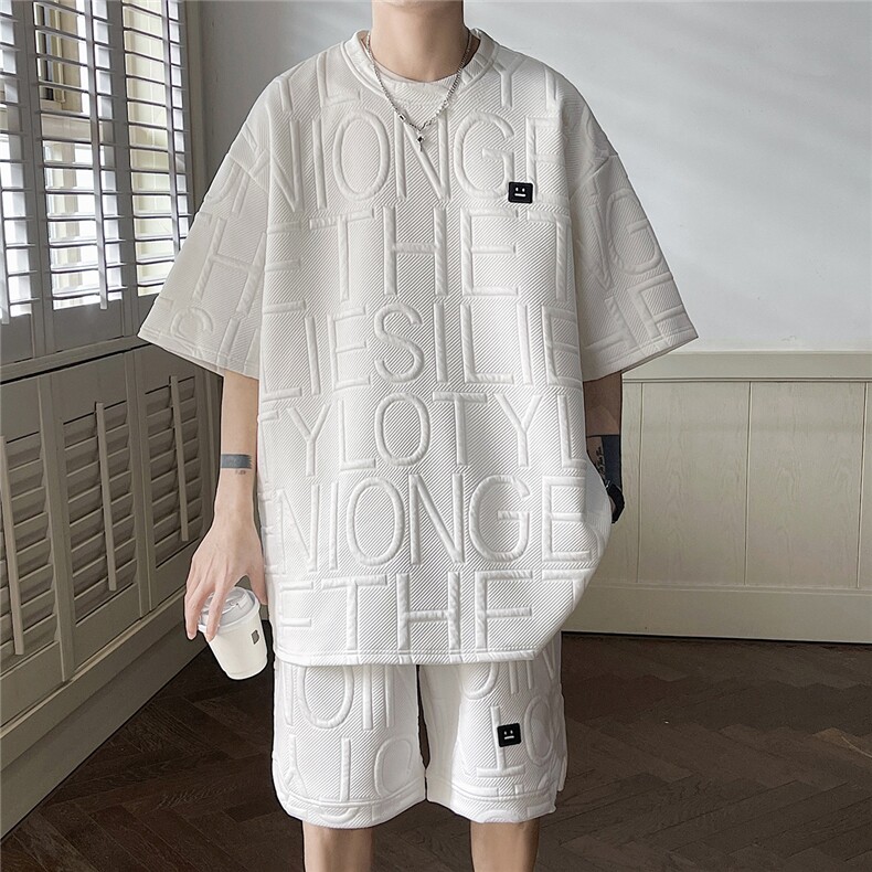平铺短袖T袖男DT8778P35短裤男DK8779P40大码休闲套装TZ8780P75控,男装休闲套装,星座227-7