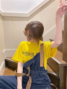 春季新款设计款牛仔背带裤图片