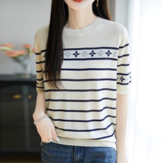 米白条纹