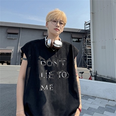 麂皮绒背心坎肩男T恤美式港风潮JB449-特P19控38，男装背心/马甲，电商B370