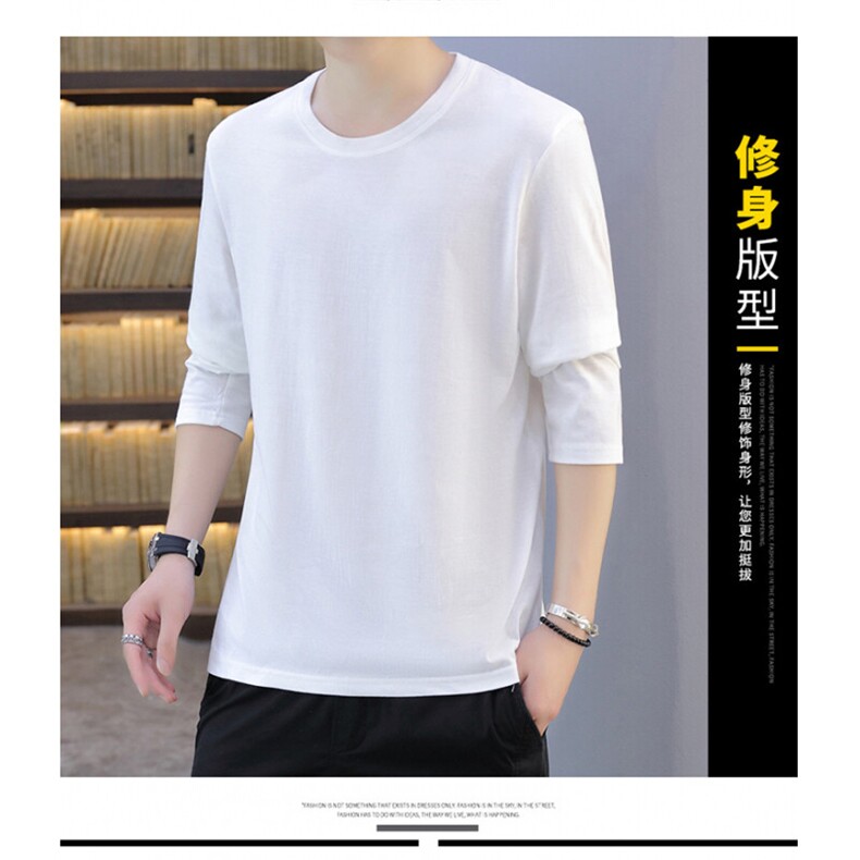纯棉白色长袖圆领T血,男装卫衣,星座1206（原A206）