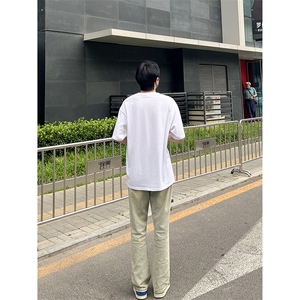 B221 美式ins高街小众百搭纯色微喇牛仔裤 LK22087-P55 控78图片