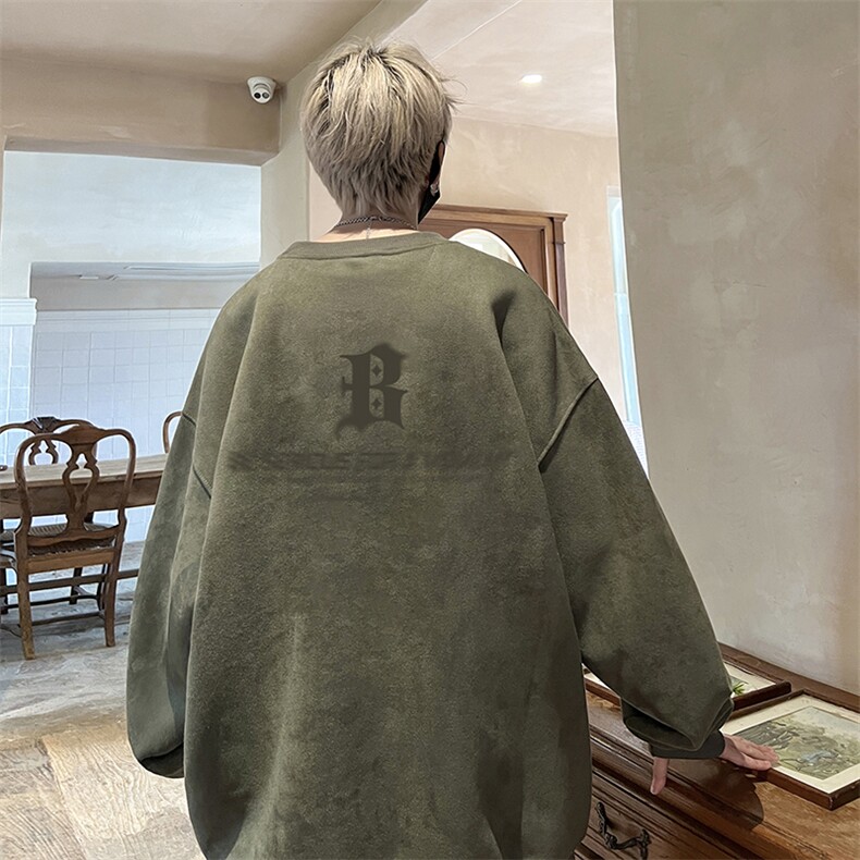 量大优可提供视频麂皮绒卫衣圆领HD019-1-LPYL4121-P30图片