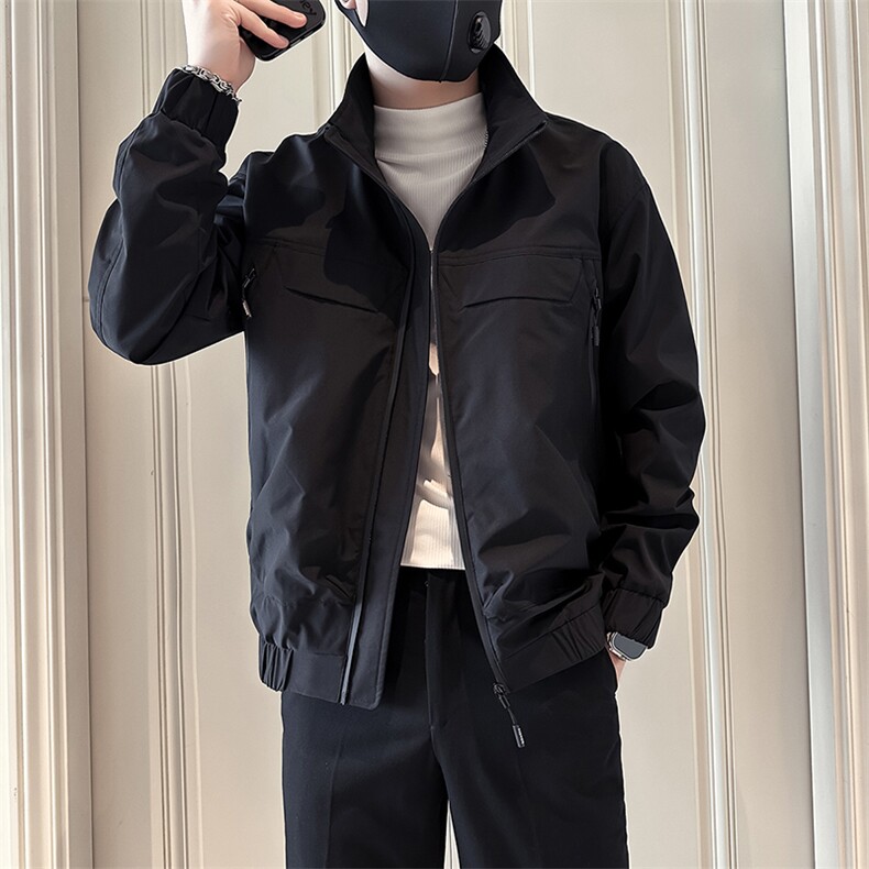 痞帅炸街高级感潮男士外套夹克社会小伙店主风301C-JK14-P98控138,男装夹克,星座301C（原B323）