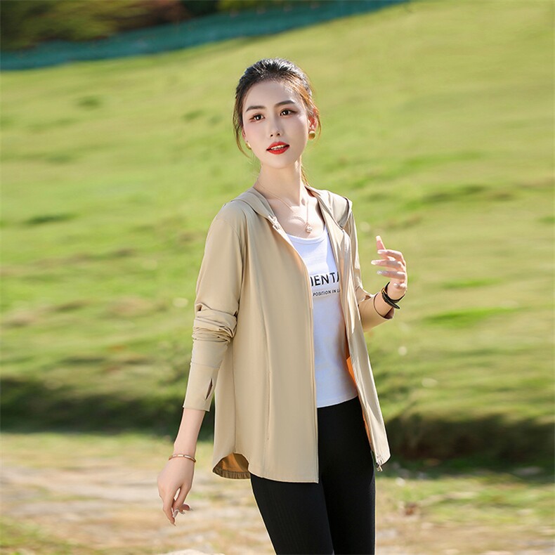 夏季防晒衣女2024新款户外防紫外线小个子宽松高端冰丝短款防晒服，女装防晒衣，燕颉服饰