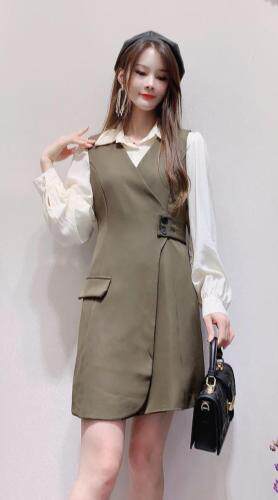 套装马甲，女装职业装，流行街