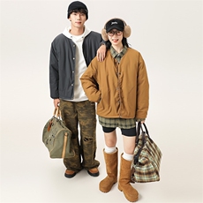 2025冬新款男日系潮牌双面穿白鸭绒羽绒服加厚外套棉衣YR60-F250，男装羽绒服，电商A101（原外27）