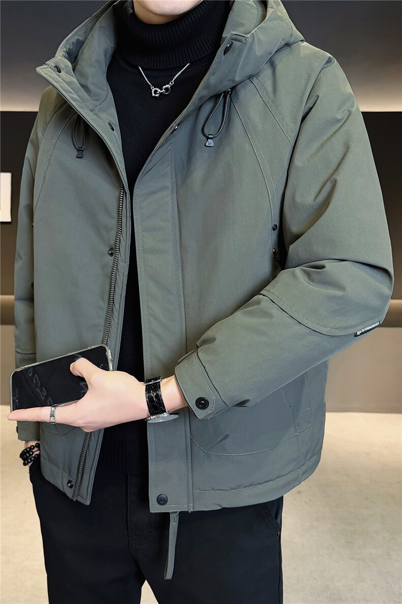 二棉B3538821P1552025绿冬季新款保暖夹克棉衣冲锋衣加厚外套,男装夹克,电商B353