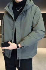 二棉B3538821P1552025绿冬季新款保暖夹克棉衣冲锋衣加厚外套，男装夹克，电商B353