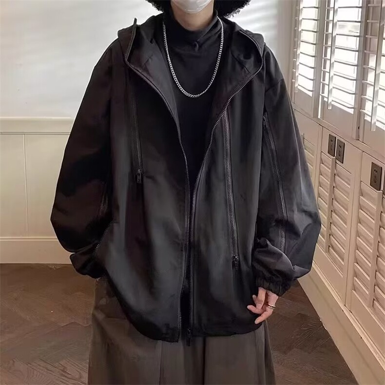 J22-P38三合一冲锋衣男款外套春秋款2025新款青少年男生户外,男装夹克,电商B323A