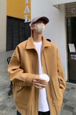 男装夹克2026秋冬季新款呢料毛呢大衣男生外套XZ514-2-F628-P120，男装夹克，星座514-2(原B239)
