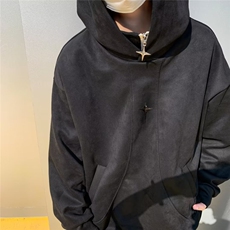 麂皮绒复合380克卫衣男潮ins港风潮流Y7702P68，男装卫衣，星座1116-2