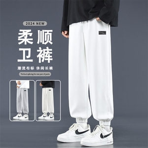 男款宽松直筒运动休闲夏季薄款百搭潮牌九分裤子潮WK606-1特批25图片