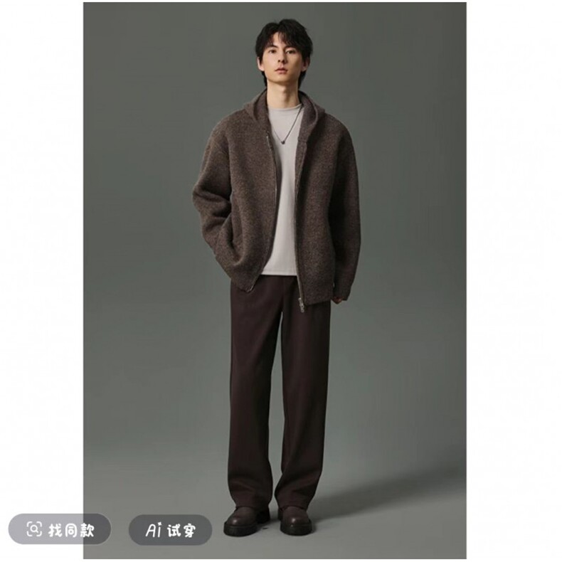 连帽男士纯色简约针织衫开衫现货MY07-P85,男装针织衫/毛衣,星座1602（原101B）