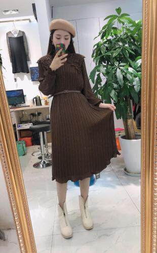 【现货】雪纺压轴连衣长裙，女装，艾丹迪蔓