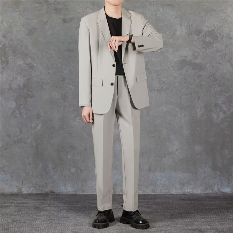 休闲西装男士外套结婚礼服春季新款潮牌西服套装男TK7270,男装西服,星座1116A-2（原606A-1）