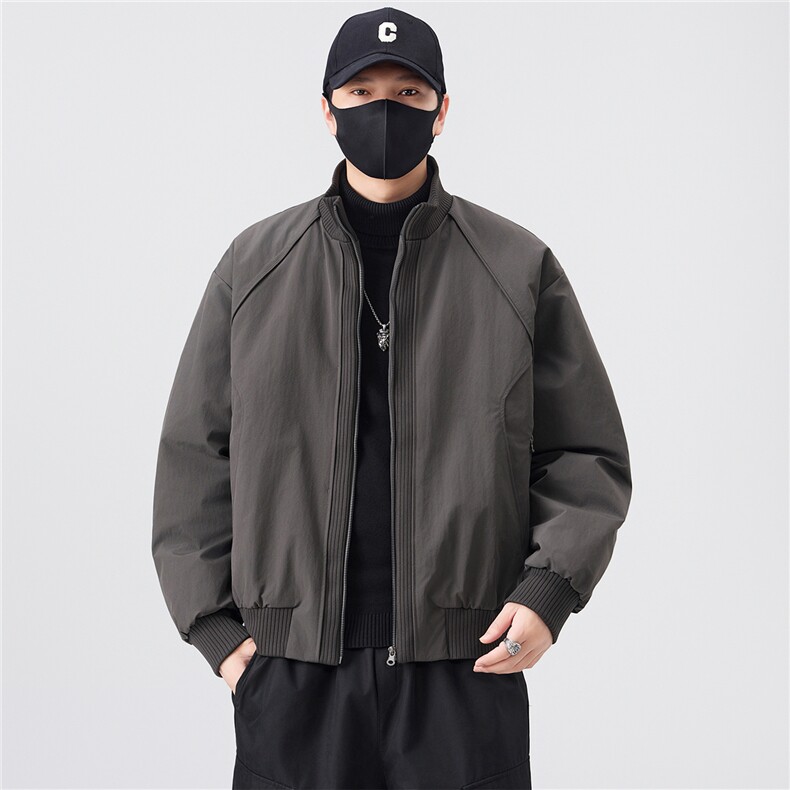标50绒立领男士羽绒服冬季2025新款夹克外套A313-25658-P215,男装夹克,电商A313