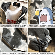 MC49137-P135日系潮棉衣男大码派克服男工装棉服外套棉袄砖墙，男装棉衣，电商A040A